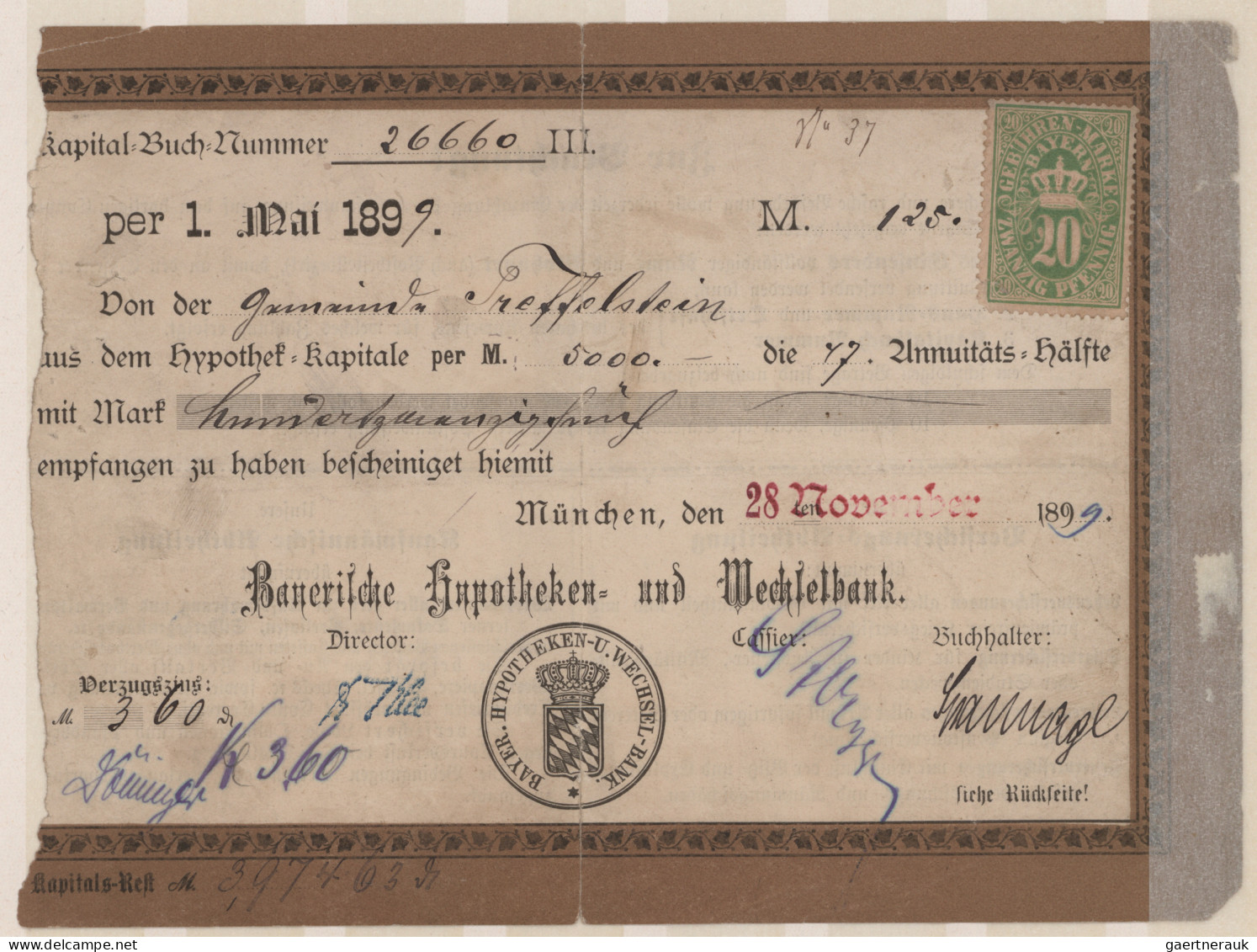 Fiscals: 1859/1980 (ca.), Bayern Mit Eisenbahn, DR, Bund, Österreich-Ungarn, Wür - Other & Unclassified