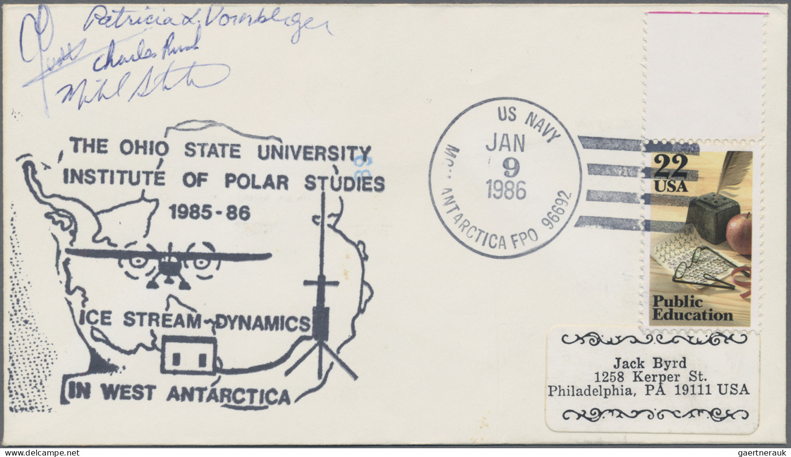 Thematics: Antarctic: 1961/1993 (ca.), U.S. ANTARCTIC RESEARCH, Collection Of Ap - Autres