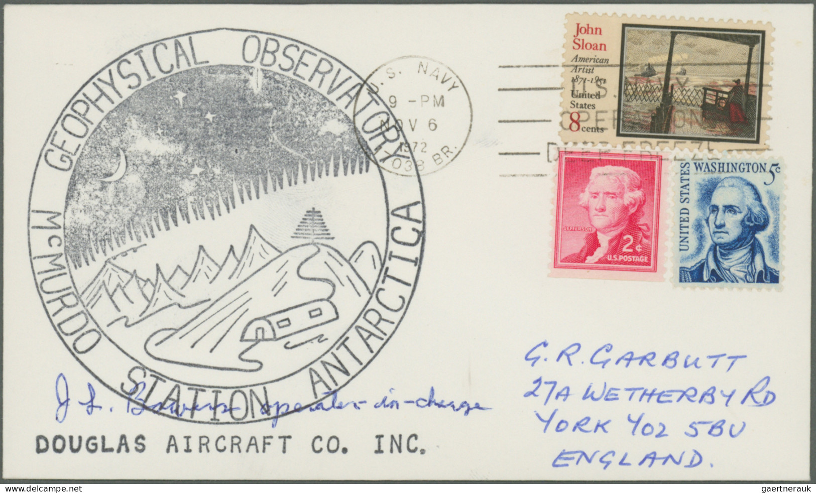 Thematics: Antarctic: 1962/1994 (ca.), U.S. ANTARCTIC RESEARCH, Collection Of Ap - Andere