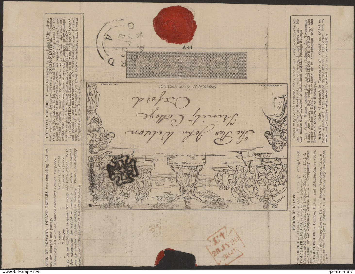 Thematics: Advertising Postal Stationery: 1840/1900 Ca., Great Britain, Valuable - Sonstige