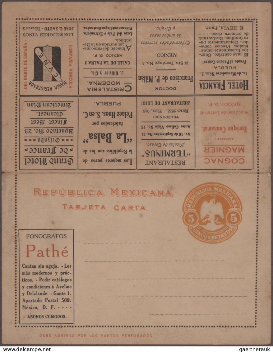 Thematics: Advertising Postal Stationery: 1870/1960 Ca., Interesting Collection - Autres