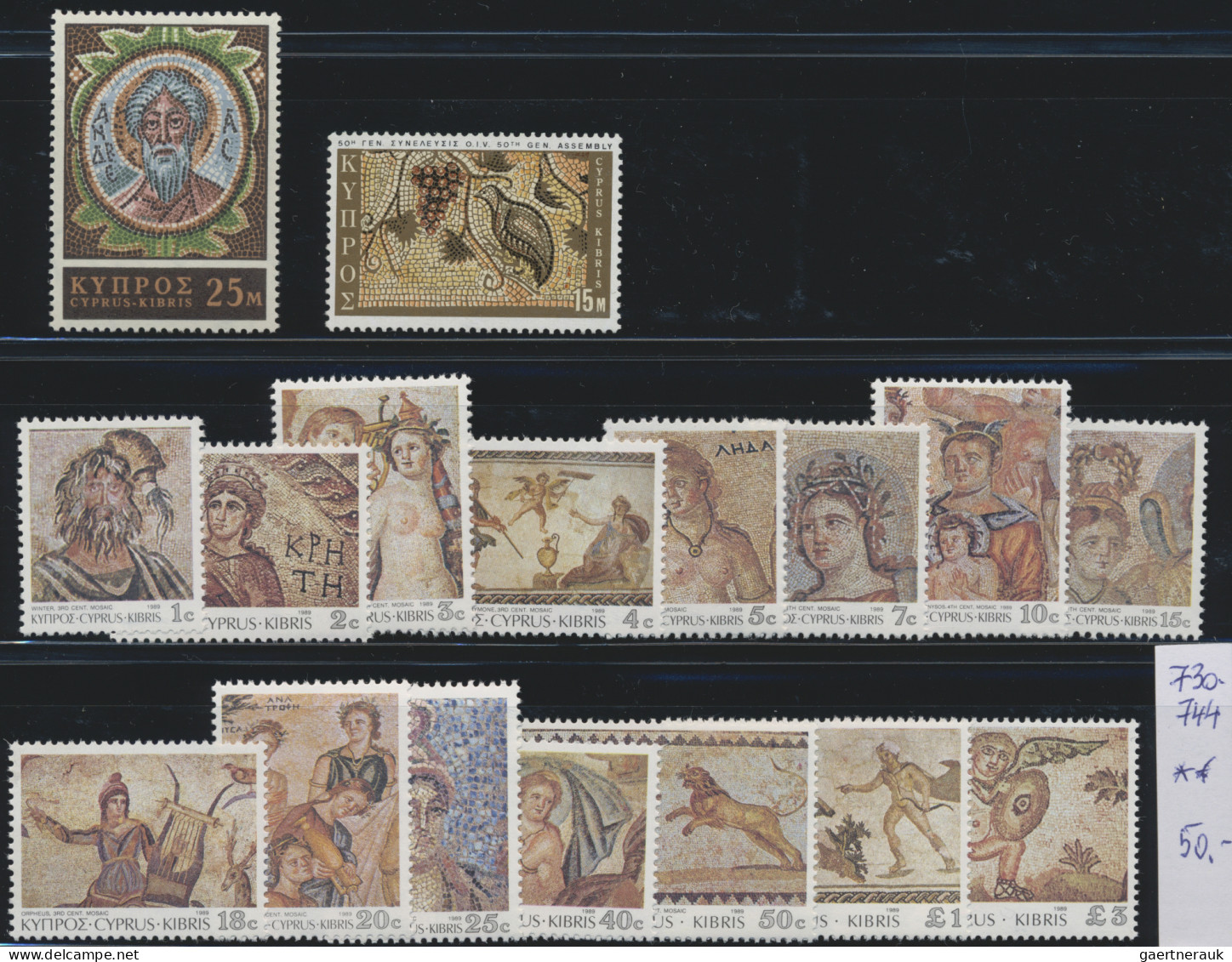 Thematics:  Archeology: 1920/1990 (approx.), Collection In Two Albums, With Valu - Archaeology