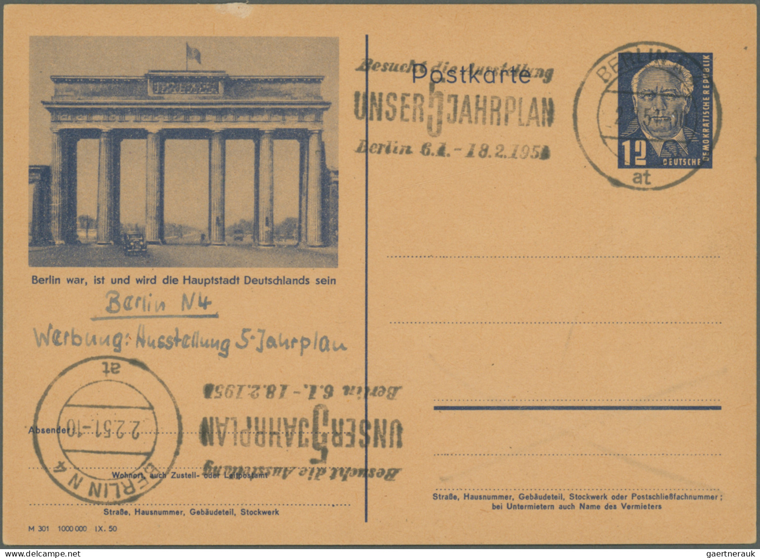 Thematics: Buildings-Brandenburg Gate: 1930/1970 (ca.), Umfangreicher Und Vielse - Denkmäler