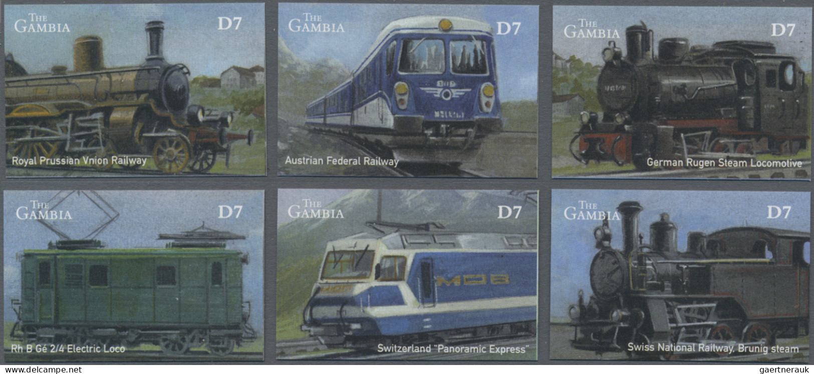 Thematics: Railway: 2000/2015, Various Countries. Collection Containing 63 IMPER - Eisenbahnen