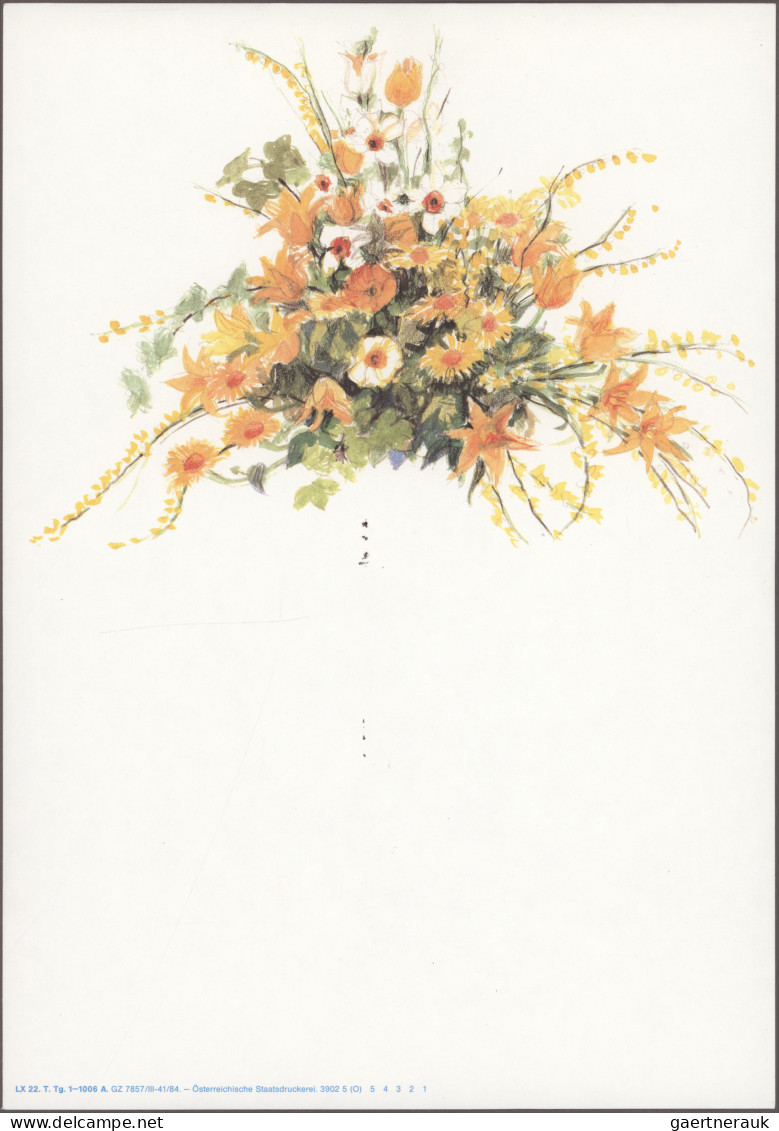 Thematics:  Flora, Botany, Bloom: 1930/1980 (ca.), TELEGRAMS Showing Various "FL - Andere