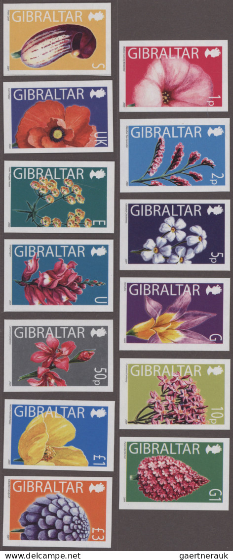 Thematics:  Flora, Botany, Bloom: 2004, Gibraltar. Lot With 20 IMPERFORATE Sets - Otros