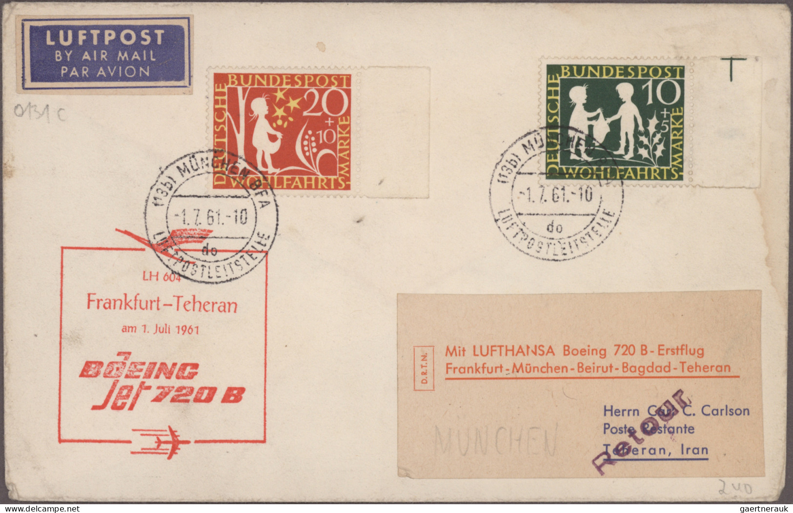 Thematics: Airplanes, Aviation: 1937/1982, Balance Of Apprx. 300 Covers/cards, C - Flugzeuge