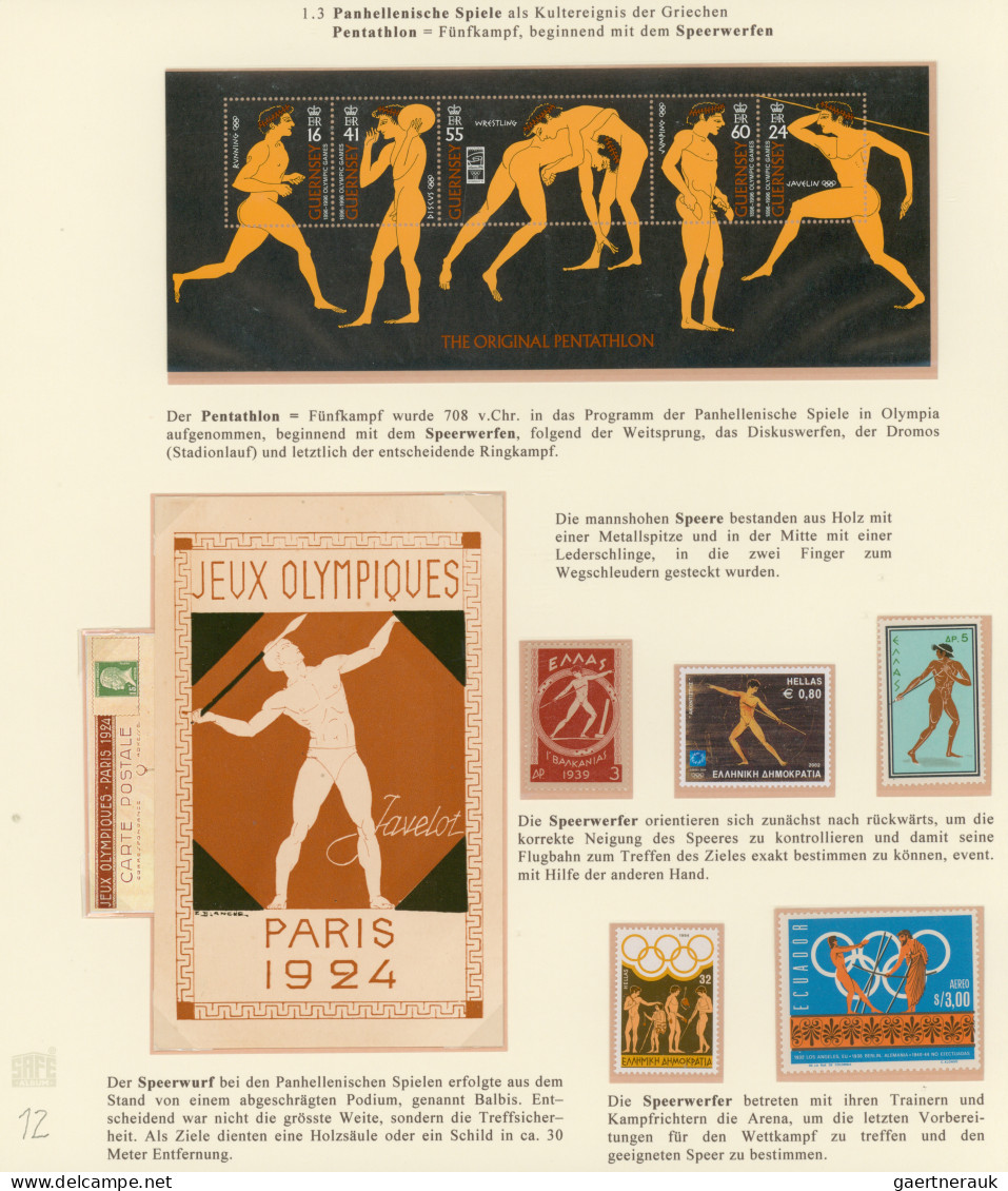 Thematics: Olympic Games: Vielfach goldprämierte AUSSTELLUNGS-SAMMLUNG "OLYMPISC