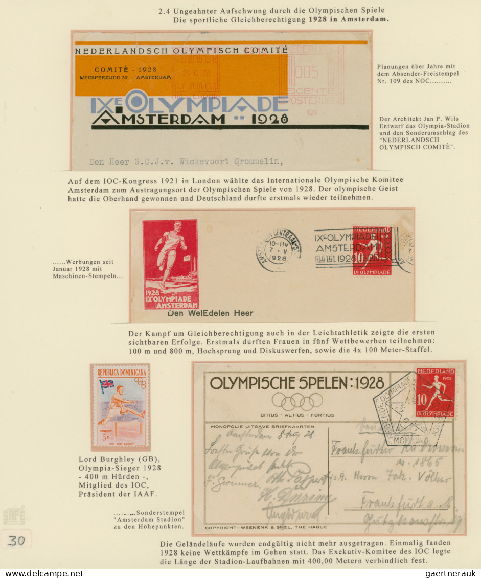 Thematics: Olympic Games: Vielfach goldprämierte AUSSTELLUNGS-SAMMLUNG "OLYMPISC