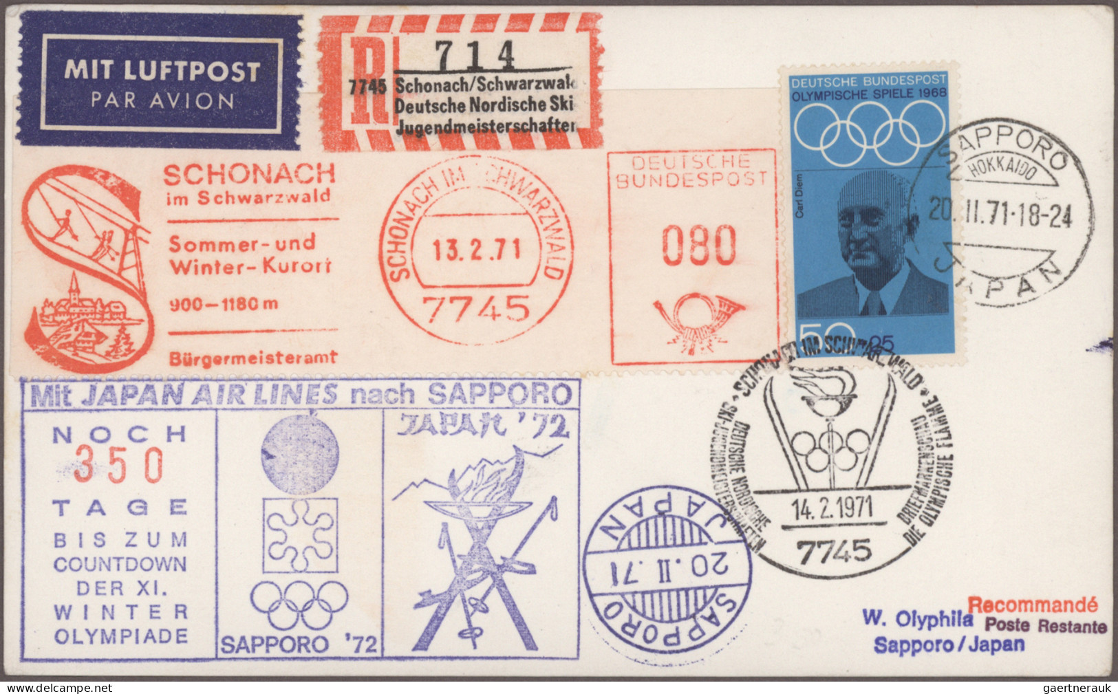 Thematics: Olympic Games: 1924/1976, "SPORTS" in general and "OLYMPIC GAMES" in