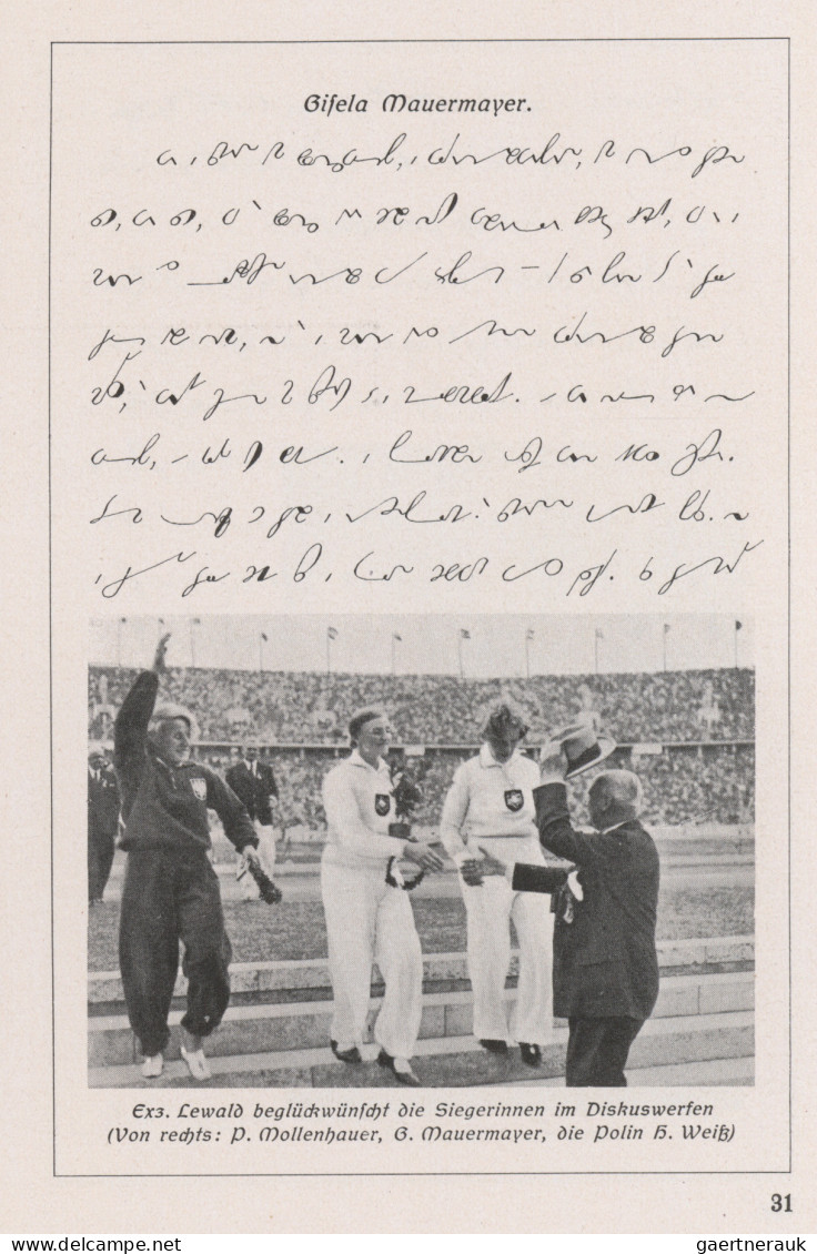 Thematics: Olympic Games: 1936, Olympische Spiele Berlin, 48seitiges Heftchen De - Autres & Non Classés