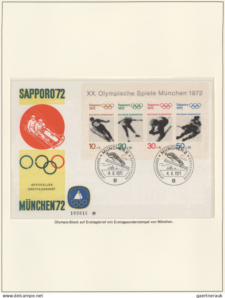 Thematics: Olympic Games: 1968 - 1972, Very Specialised Collection On Preprinted - Autres & Non Classés