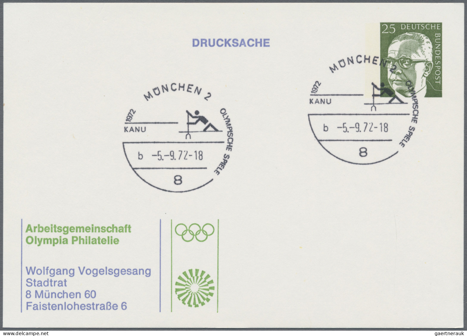 Thematics: Olympic Games: 1972, Olympische Spiele München, Partie Von 119 Briefe - Andere & Zonder Classificatie