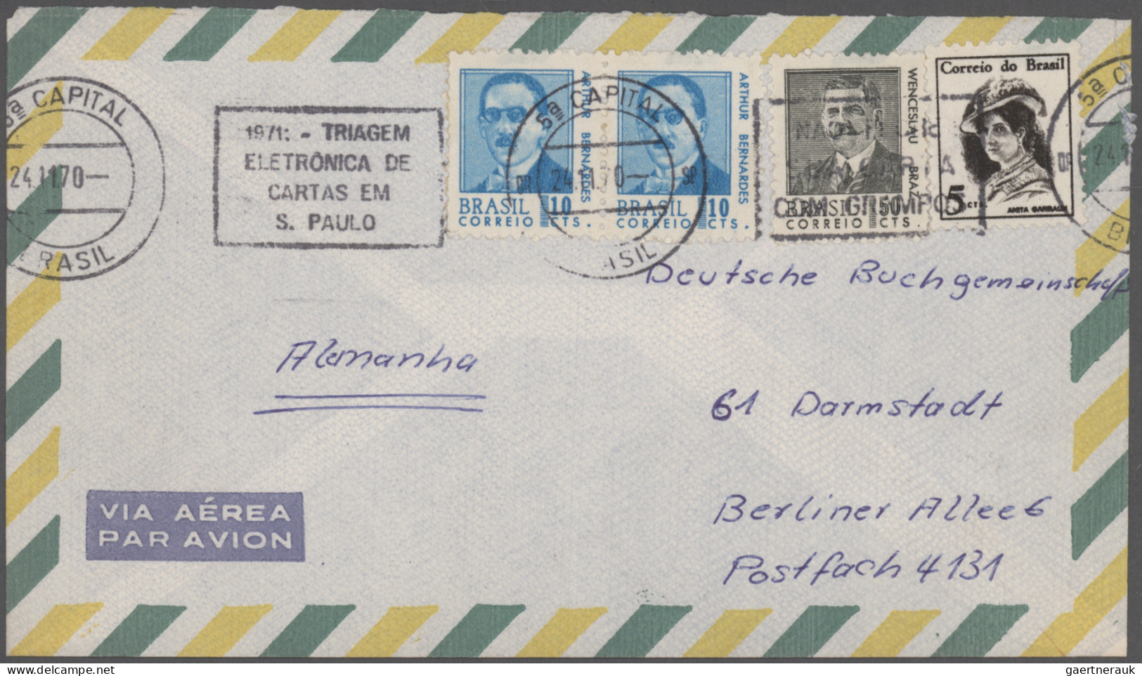 Thematics:  Postal Mecanization: 1922/1980 Appr. Mostly Modern Covers Depicting - Correo Postal