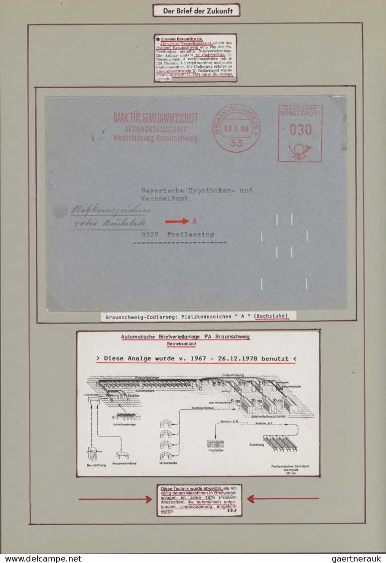 Thematics:  Postal Mecanization: 1940/2000 (ca.), Postautomation In Deutschland, - Correo Postal