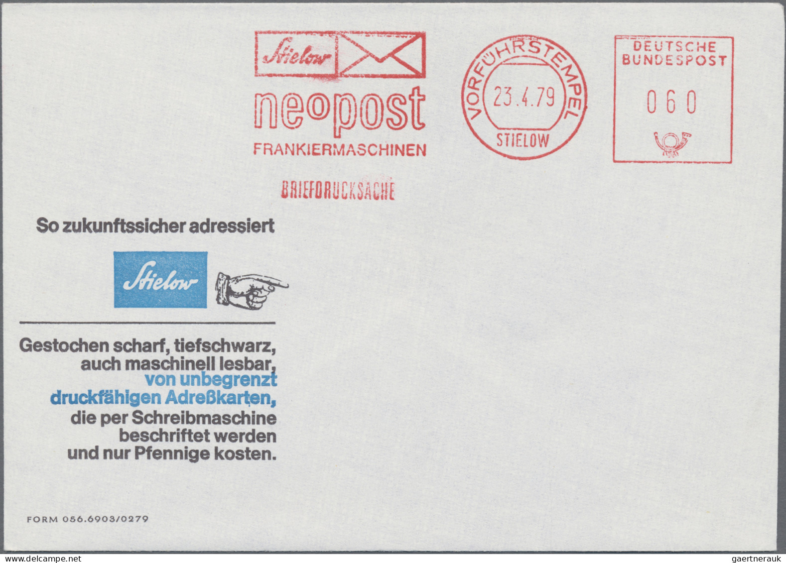 Thematics:  postal mecanization: 1965/1995 (ca.), balance of apprx. 270 thematic