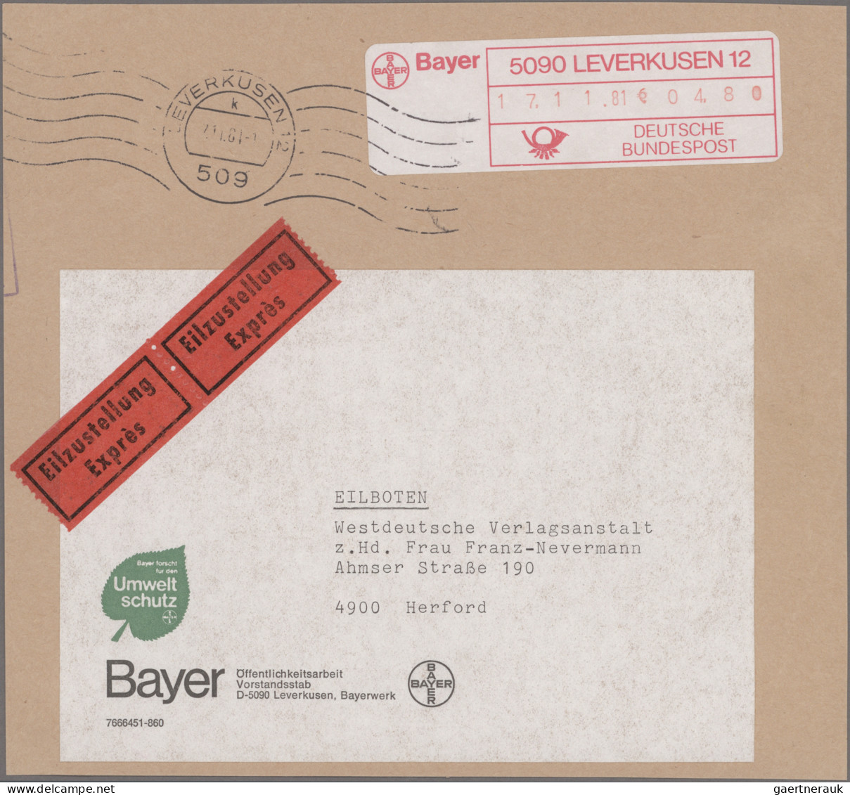 Thematics:  Postal Mecanization: 1970/2000 (ca.), Meist Deutschland Und Etwas We - Correo Postal