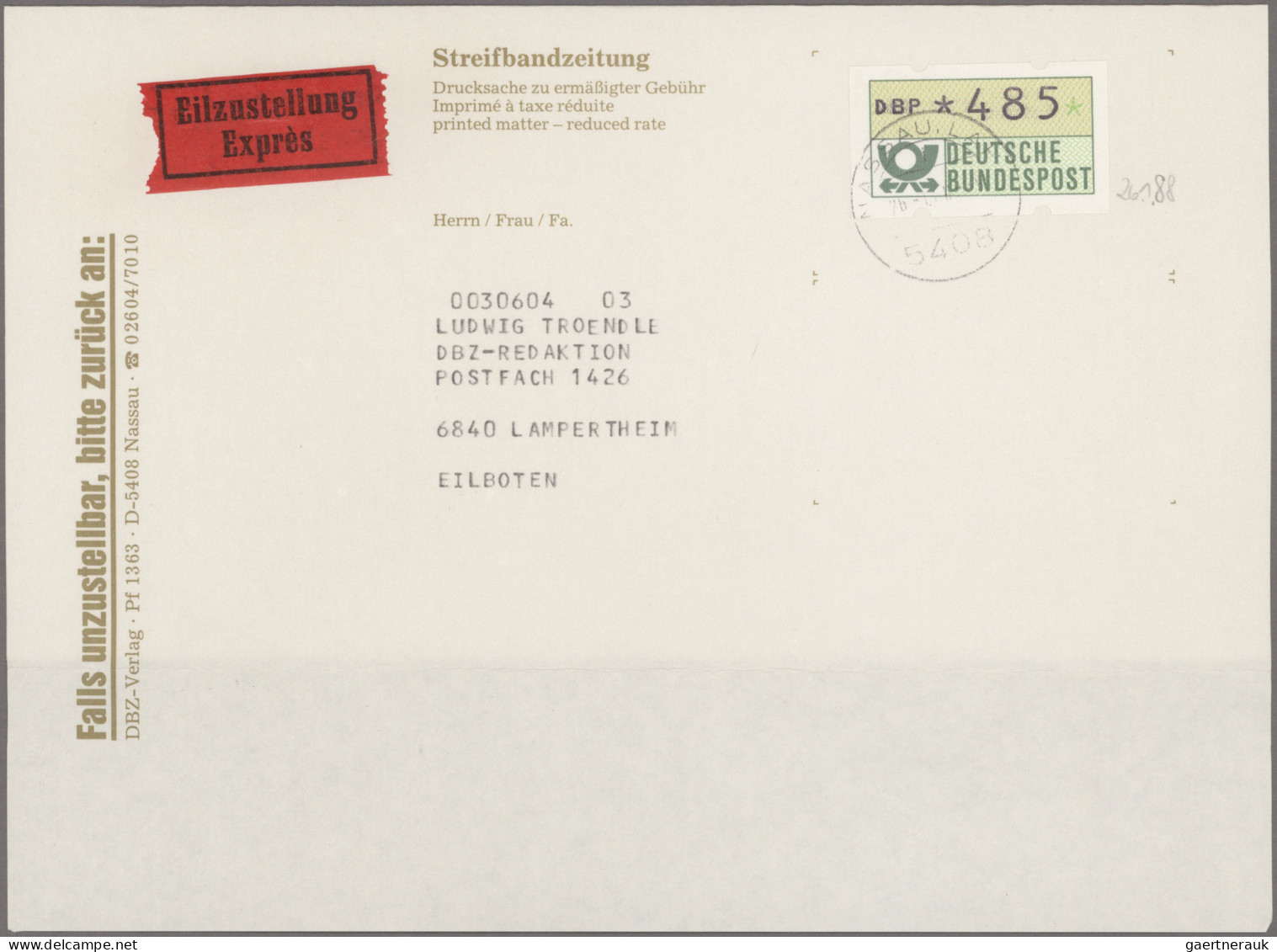 Thematics:  Postal Mecanization: 1970/2000 (ca.), Meist Deutschland Und Etwas We - Poste