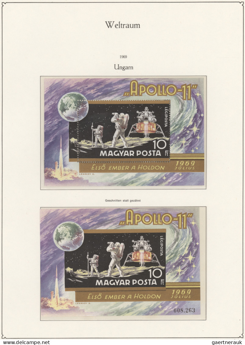 Thematics: astronautics: 1969/1987, MNH collection in a hingeless album with sta