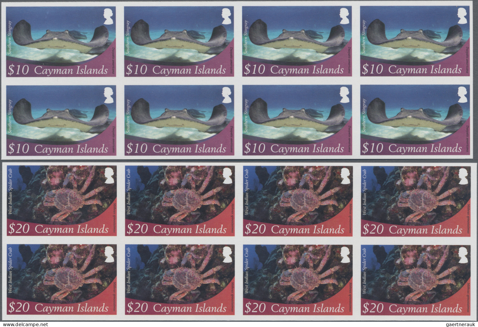 Thematics: Animals-fishes: 2012, Cayman Islands. Lot With 22 IMPERFORATE Sets 'M - Peces