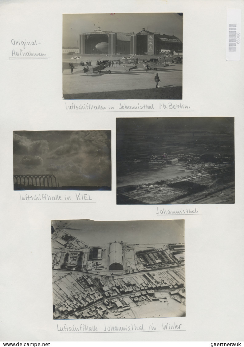 Thematics: Zeppelin: 1910/1945 (ca): Posten Mit Dutzenden Zeppelin Photos, Dazu - Zeppelins