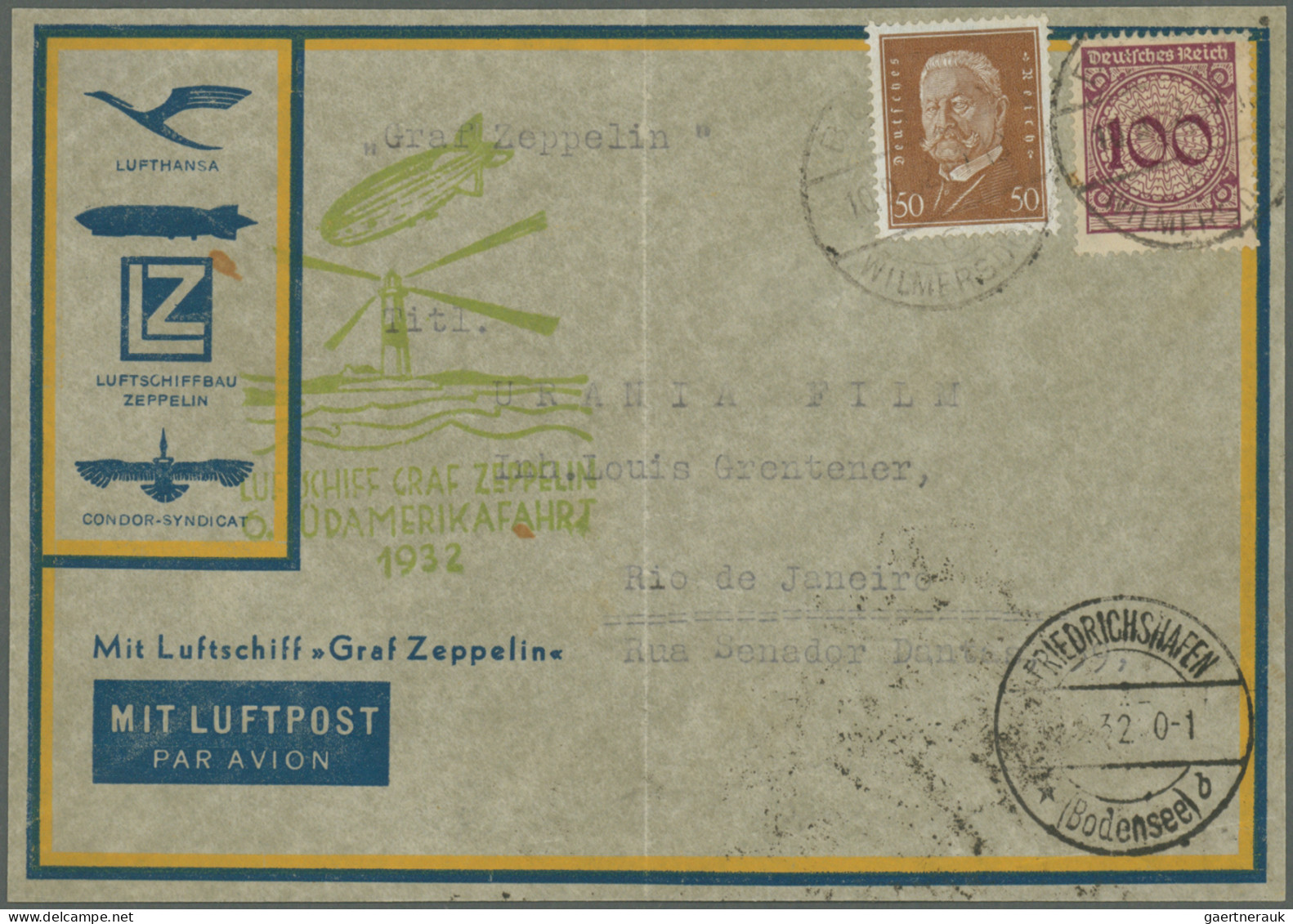 Thematics: zeppelin: 1929/39 (ca.), interessante, reich- und sehr werthaltige Sa