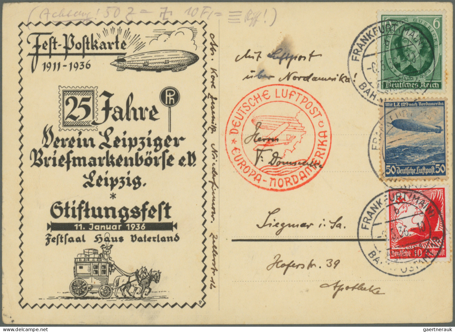 Thematics: zeppelin: 1929/39 (ca.), interessante, reich- und sehr werthaltige Sa