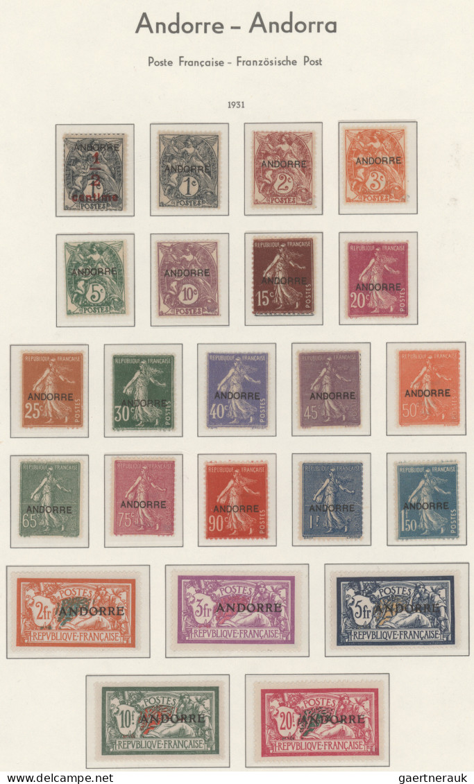 Andorra - French PO: 1931-2022 Obviously Complete Mint Collection In A Big Binde - Autres