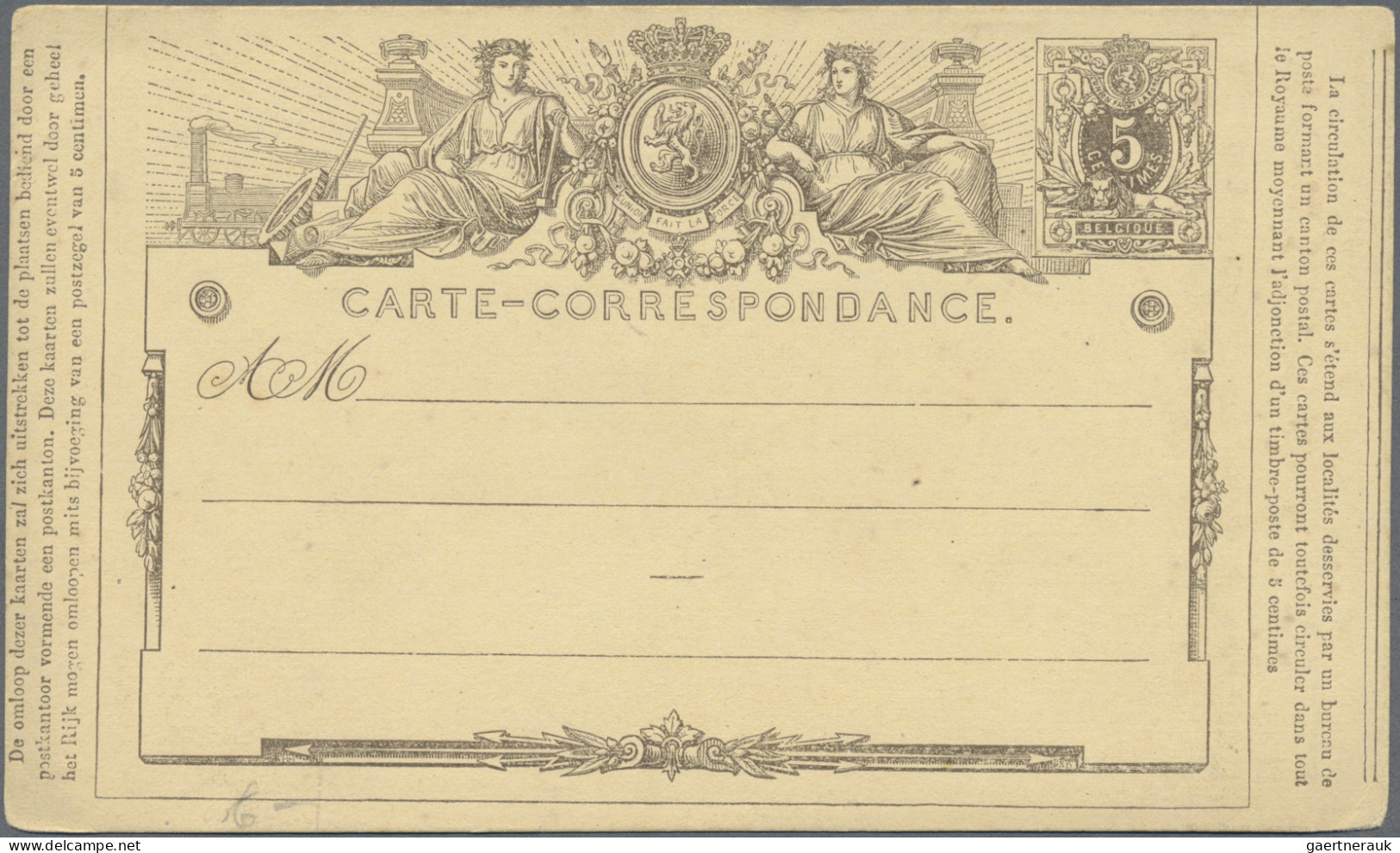 Belgium - Postal Stationery: 1871/1980 (ca.), Balance Of Apprx. 170 Used/unused - Autres & Non Classés