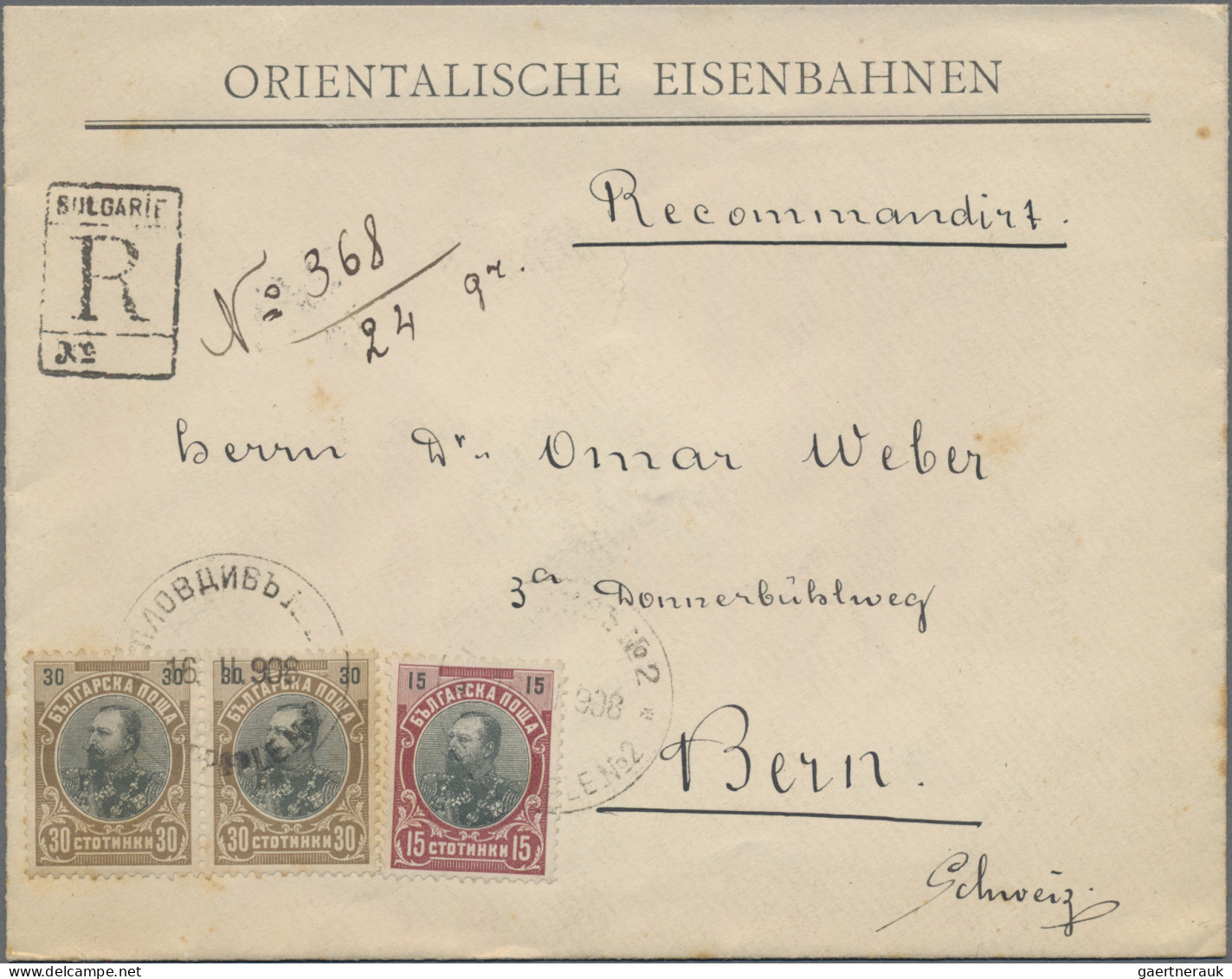 Bulgaria: 1900/1960 (ca.), Assortment Of Apprx. 116 Covers/cards, All Apparently - Brieven En Documenten