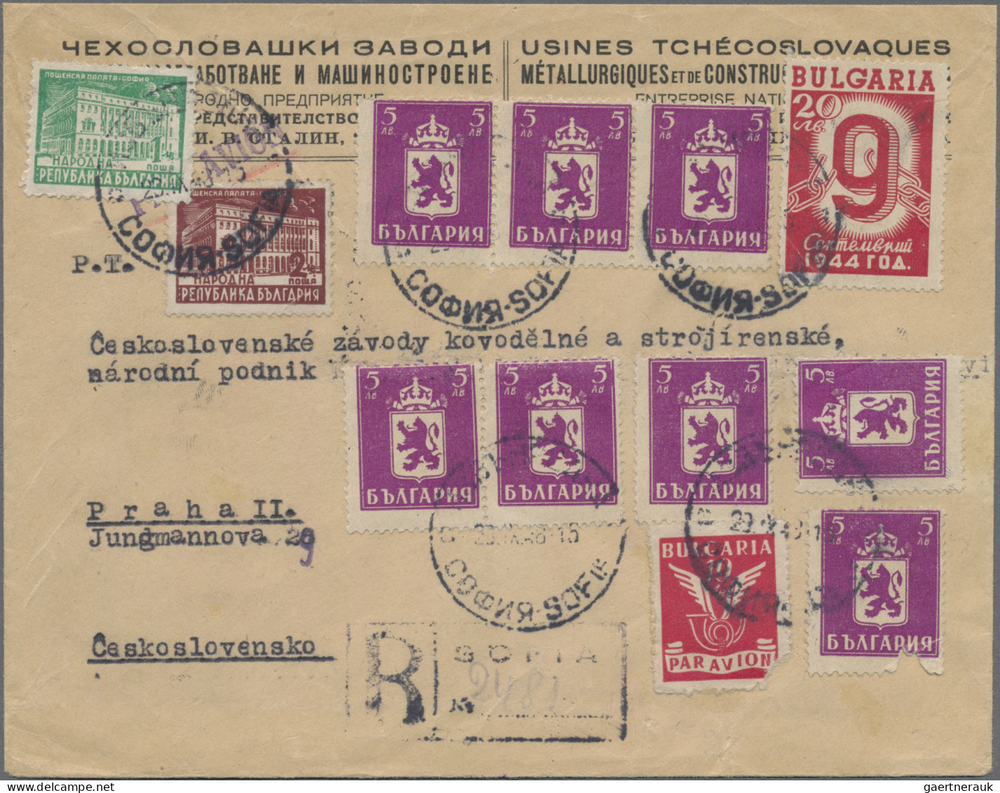 Bulgaria: 1900/1960 (ca.), Assortment Of Apprx. 116 Covers/cards, All Apparently - Brieven En Documenten