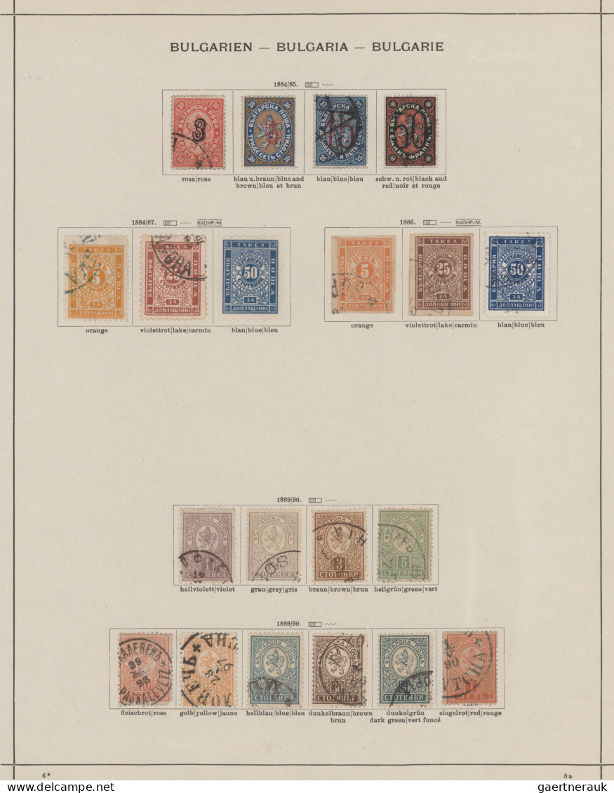 Bulgaria - Service Stamps: 1879/1931, Saubere Sammlung Nach Den Vordrucken Kompl - Sellos De Servicio