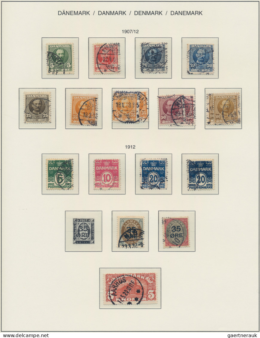 Denmark: 1854/1989, Comprehensive Collection In A Schaubek Album From Classic Pe - Autres & Non Classés