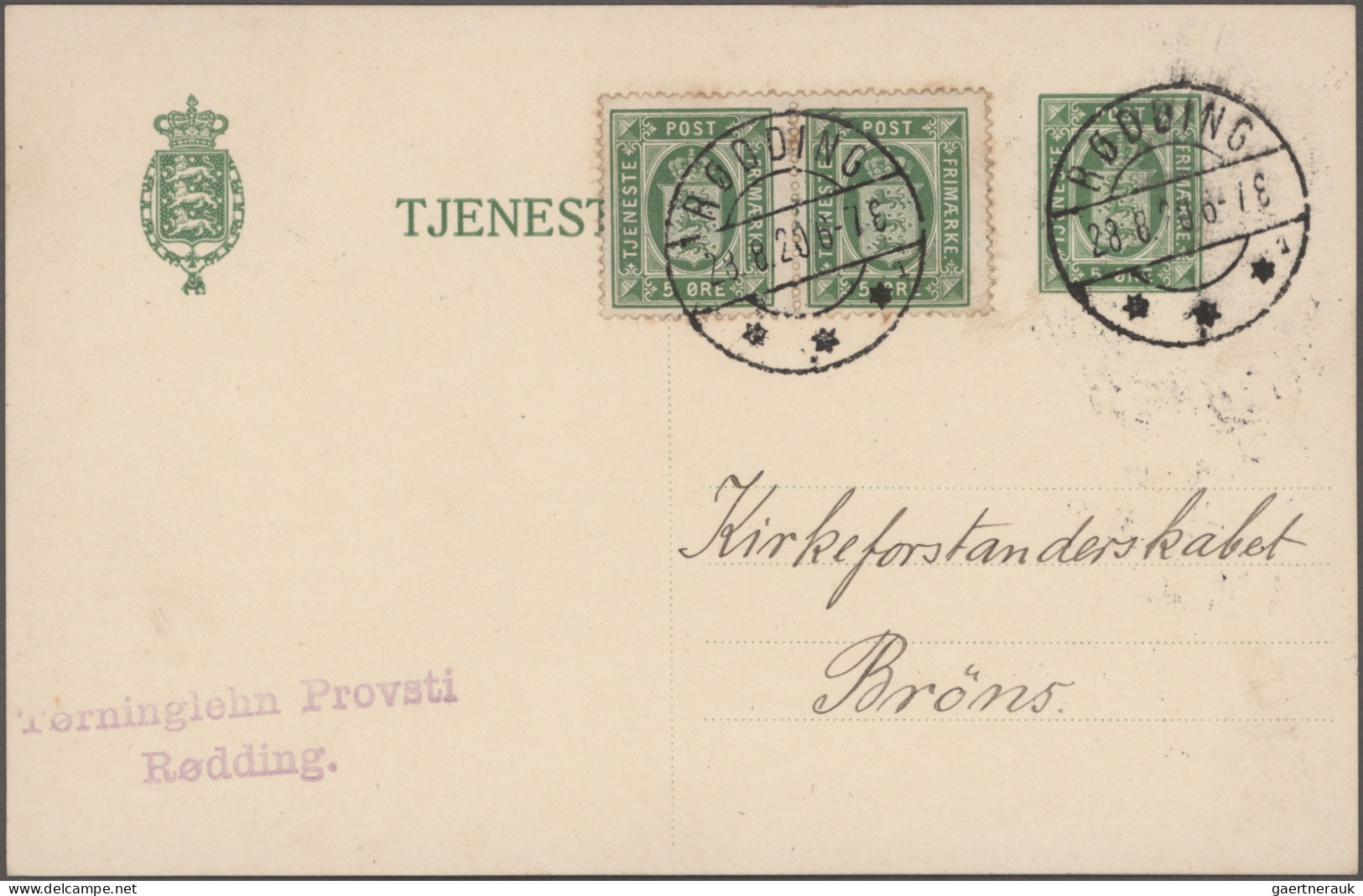 Denmark: 1855/2017, balance of apprx. 720 covers/cards/stationeries showing a gr