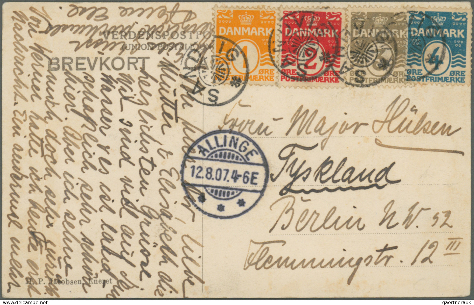 Denmark: 1860/1990 (ca.), balance of apprx. 195 covers/cards, mainly commercial