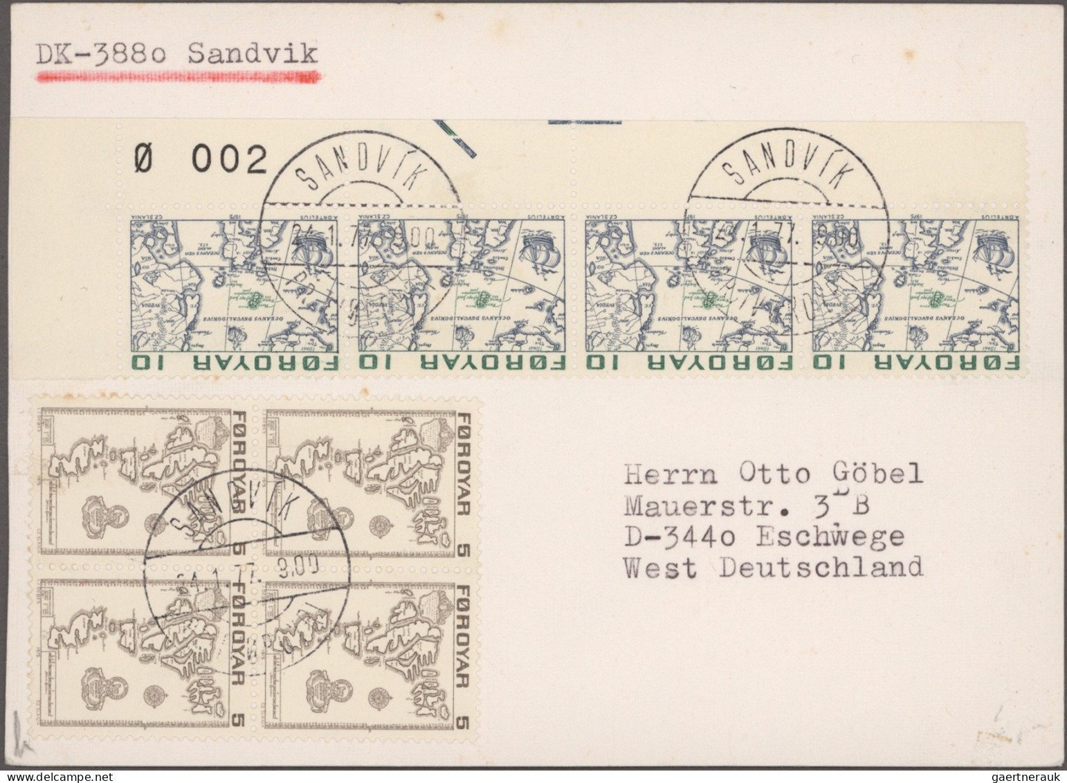 Faroe Islands: 1968/1995, Assortment Of Apprx. 145 Covers/cards Incl. A Nice Ran - Färöer Inseln