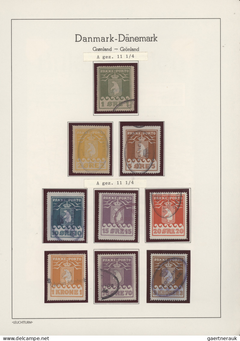 Greenland: 1905/1930, A Decent Collection Of Twelve Polar Bear Stamps, Comprisin - Otros