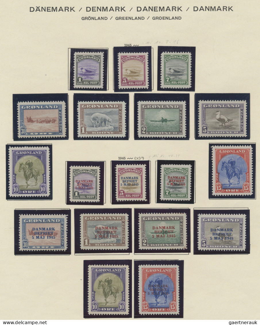 Greenland: 1938-1991 Mint Collection In A Binder, Almost Complete Unmounted Mint - Brieven En Documenten