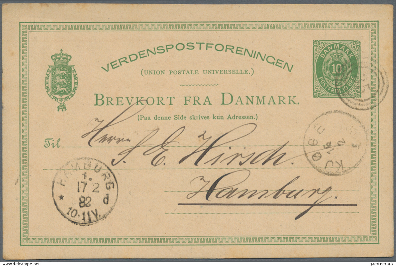 Denmark - Postal Stationery: 1871/1990 (ca.), Collection Of 110 Used And Unused - Interi Postali