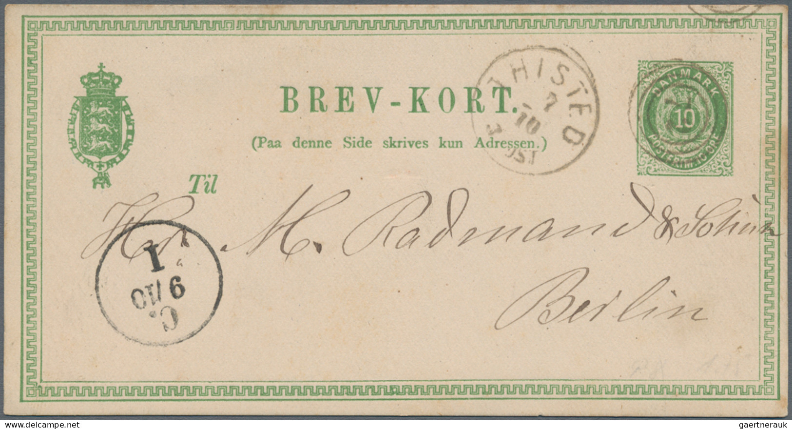 Denmark - Postal Stationery: 1871/1990 (ca.), Collection Of 110 Used And Unused - Interi Postali