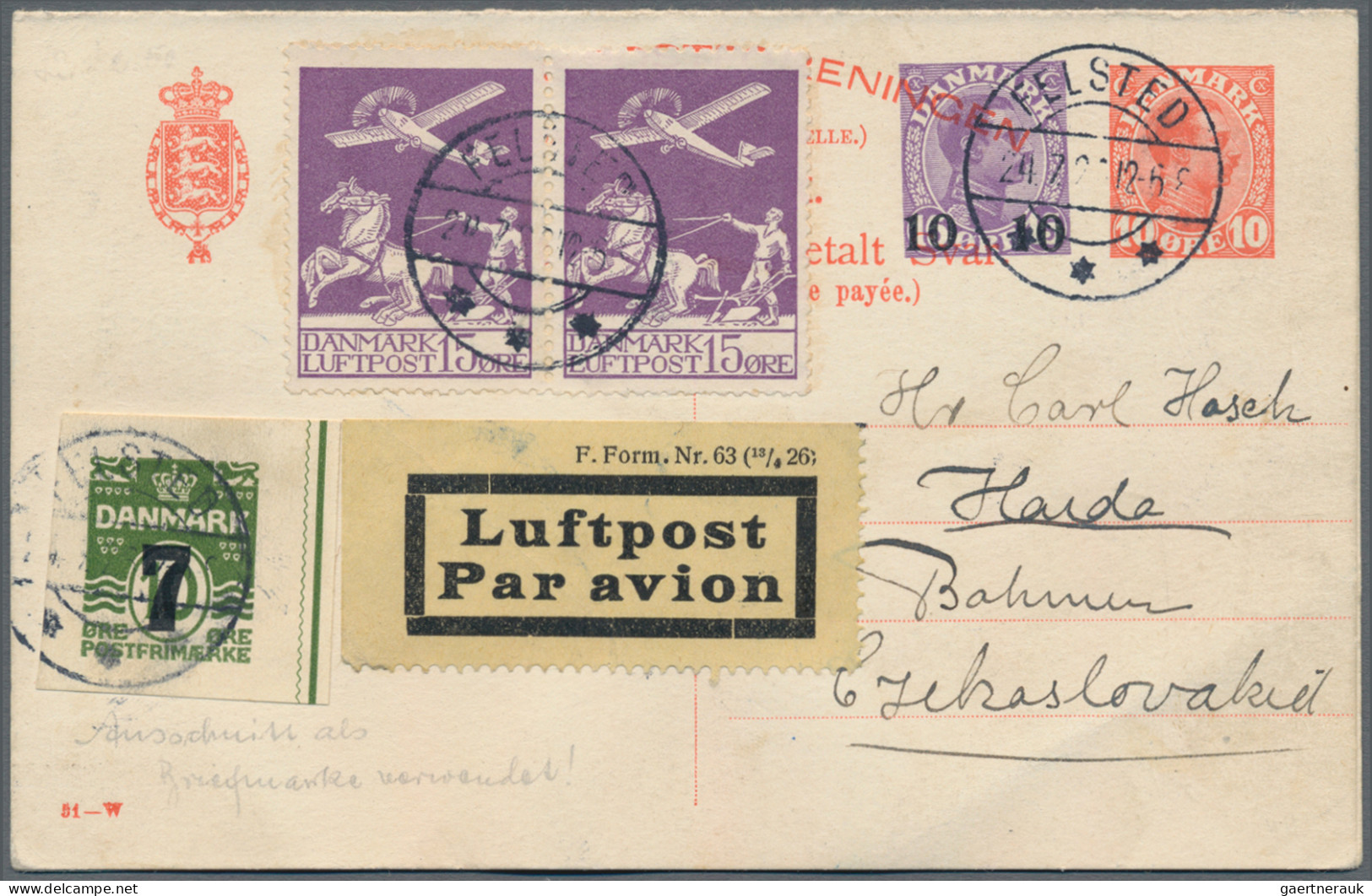 Denmark - Postal Stationery: 1871/1990 (ca.), Collection Of 110 Used And Unused - Interi Postali