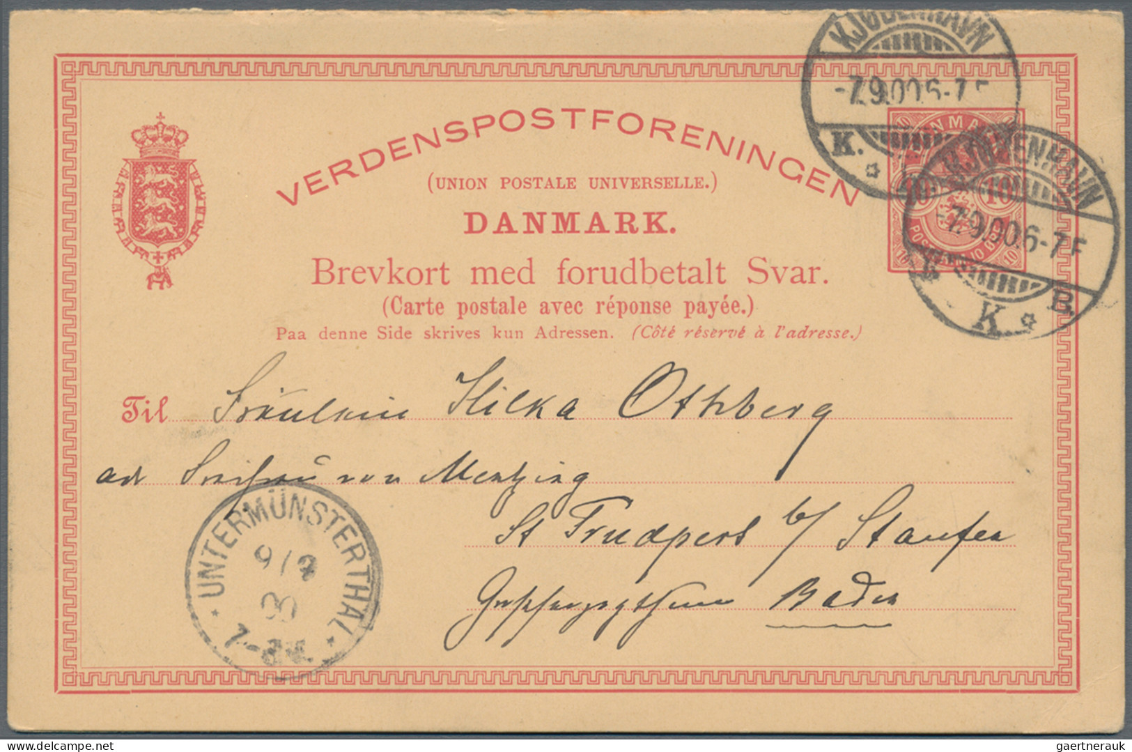 Denmark - Postal Stationery: 1871/1990 (ca.), Collection Of 110 Used And Unused - Enteros Postales