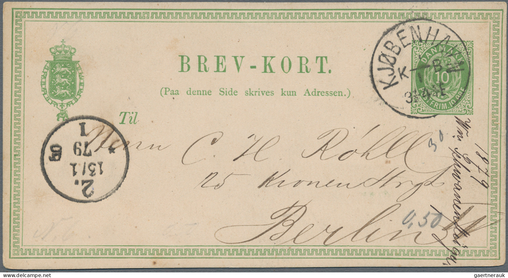 Denmark - Postal Stationery: 1880-1945 (c.): Collection Of 71 Postal Stationery - Ganzsachen