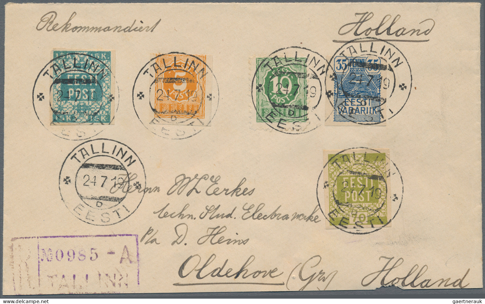 Estonia: 1919/1941 More Than 100 Covers, Postcards And Postal Stationery Items I - Estonie