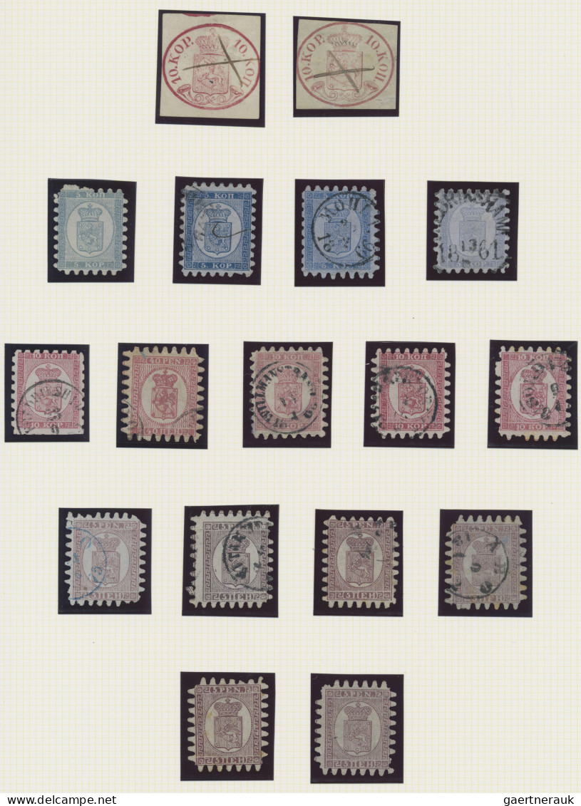 Finland: 1856/1900 (ca.), Mainly Used Collection Of Classic And Semi-classic Iss - Gebraucht