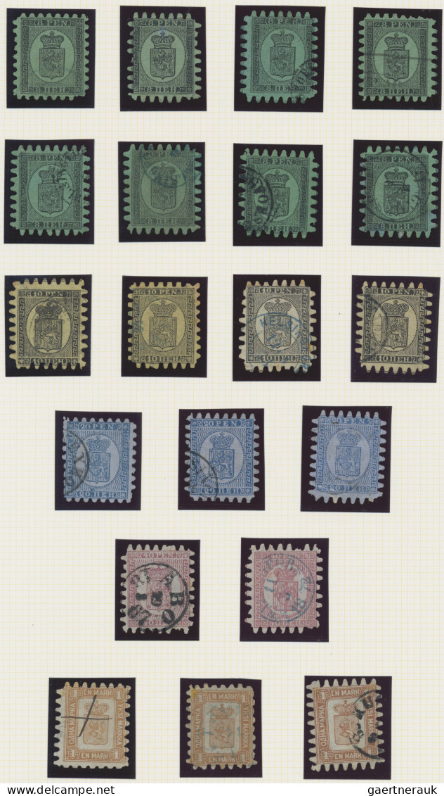 Finland: 1856/1900 (ca.), Mainly Used Collection Of Classic And Semi-classic Iss - Gebraucht