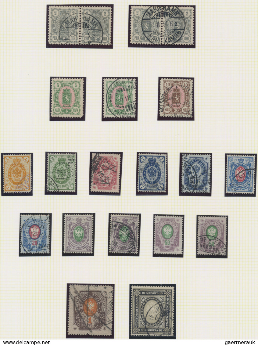 Finland: 1856/1900 (ca.), Mainly Used Collection Of Classic And Semi-classic Iss - Gebruikt