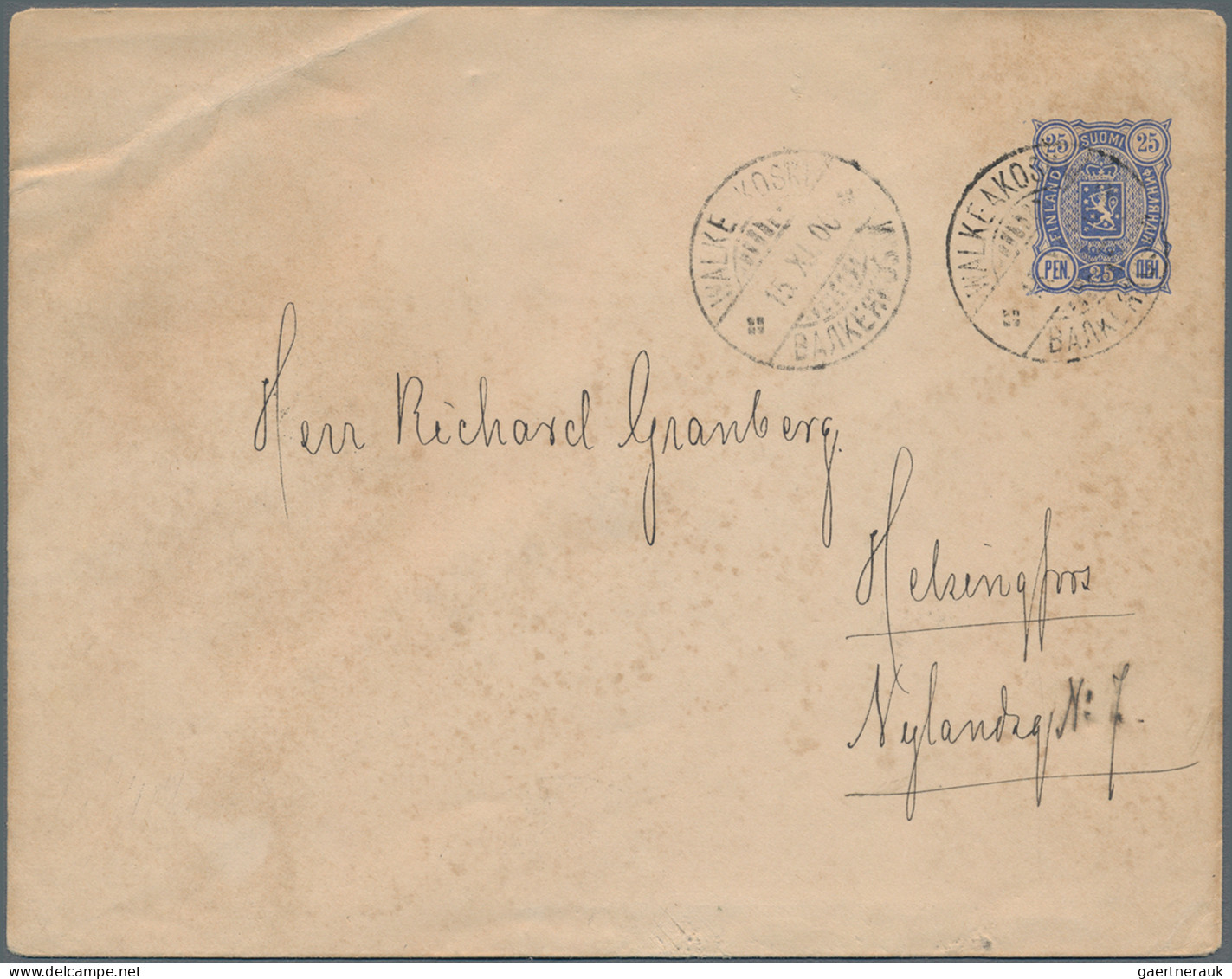 Finland - Postal Stationery: 1870's-1950 (c.): Near To 100 Postal Stationery Ite - Postwaardestukken