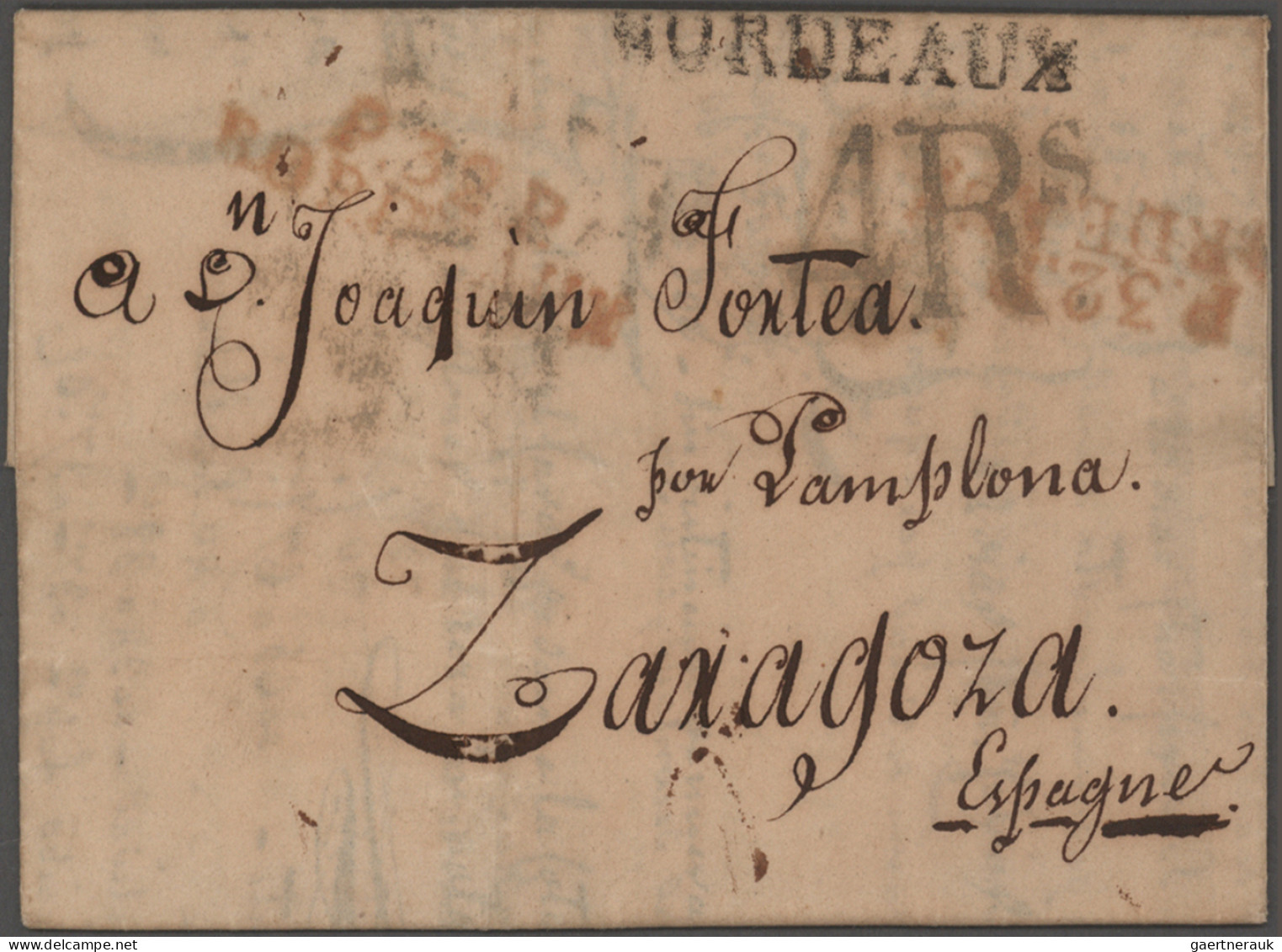 France -  Pre Adhesives  / Stampless Covers: 1800/1850 (ca.), Departments 30-39, - 1801-1848: Voorlopers XIX