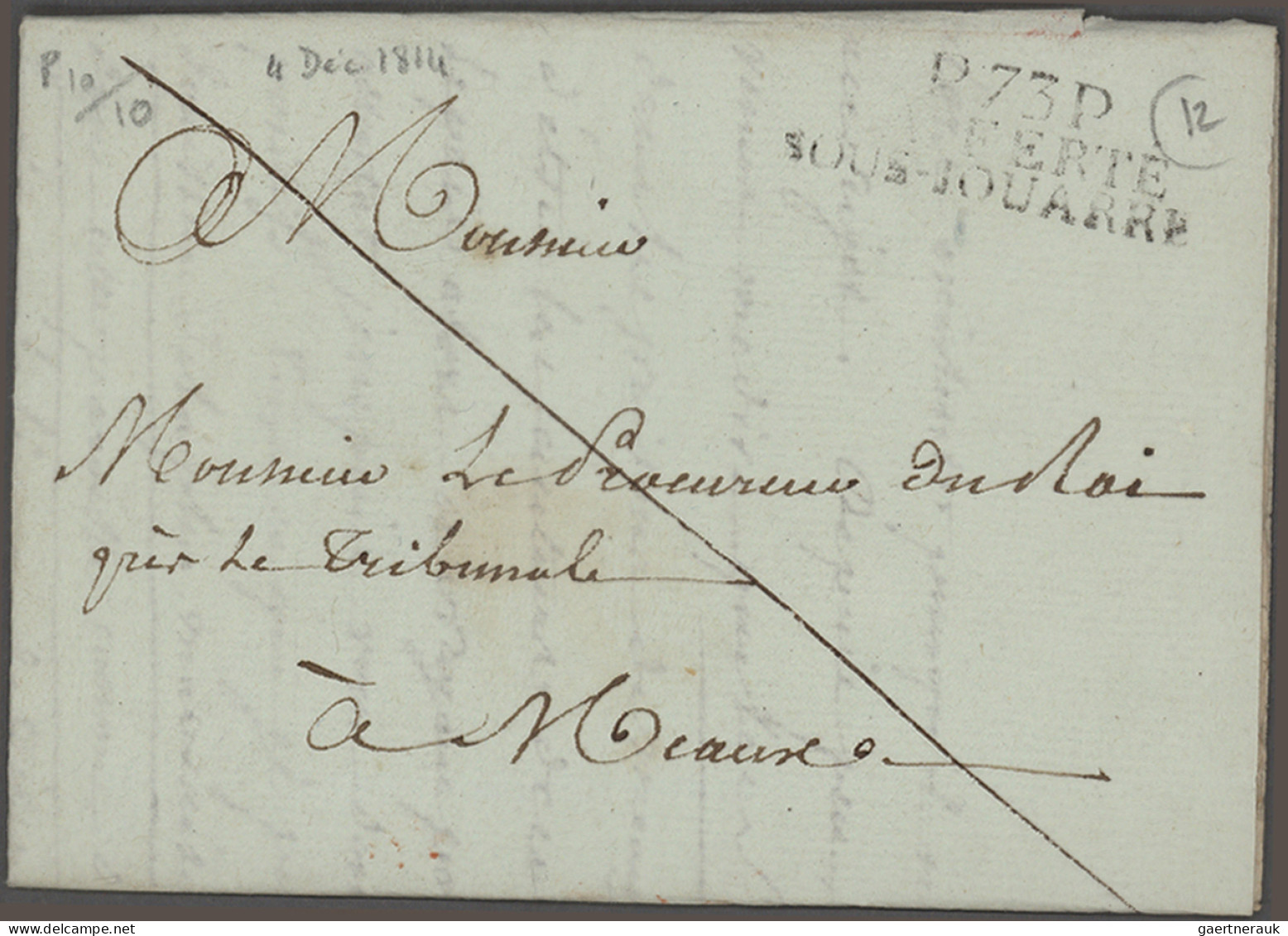 France -  Pre Adhesives  / Stampless Covers: 1800/1850 (ca.), Departments 70-79,